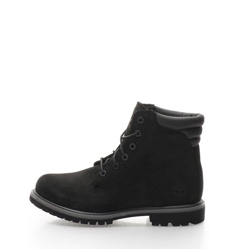 Непромокаеми боти в черно от набук Timberland