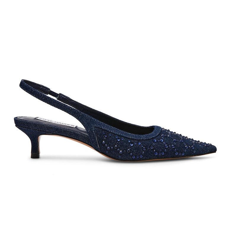 Обувки с отворена пета и котешки ток Steve Madden