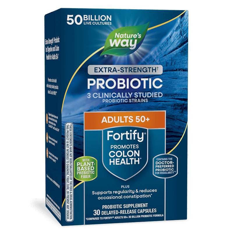 Пробиотик + пребиотици 50+ високо дозирани - Fortify Age 50+ Probiotic Extra Strength