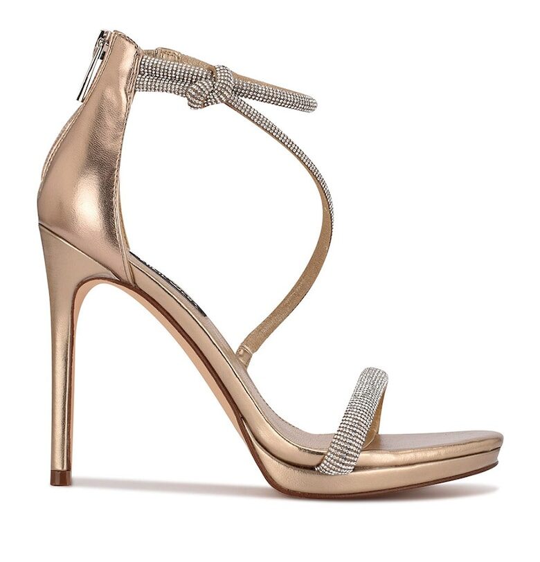 Сандали от еко кожа Lavern с декоративни камъни NINE WEST