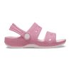 Сандали с бляскав ефект и отворена пета Crocs