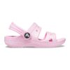 Сандали с бляскав ефект и отворена пета Crocs