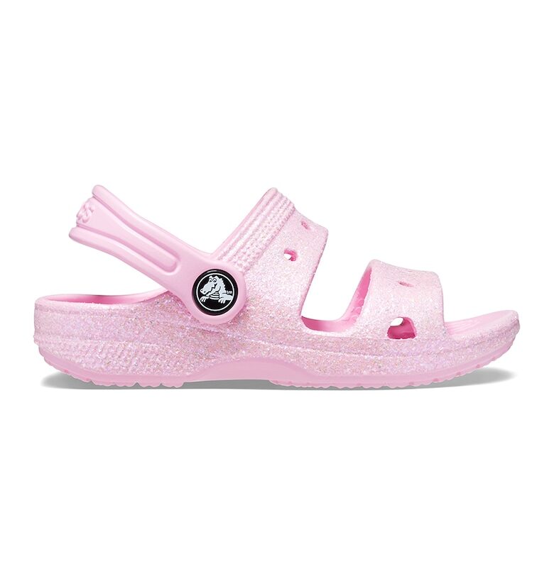 Сандали с бляскав ефект и отворена пета Crocs