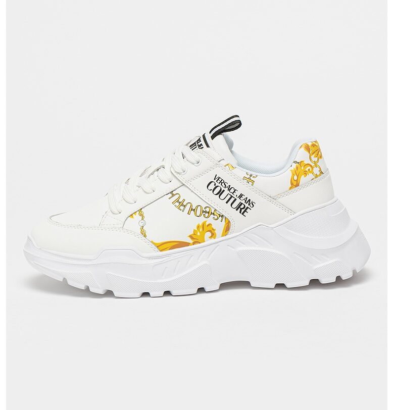 Скосени кожени спортни обувки Speedtrack Versace Jeans Couture