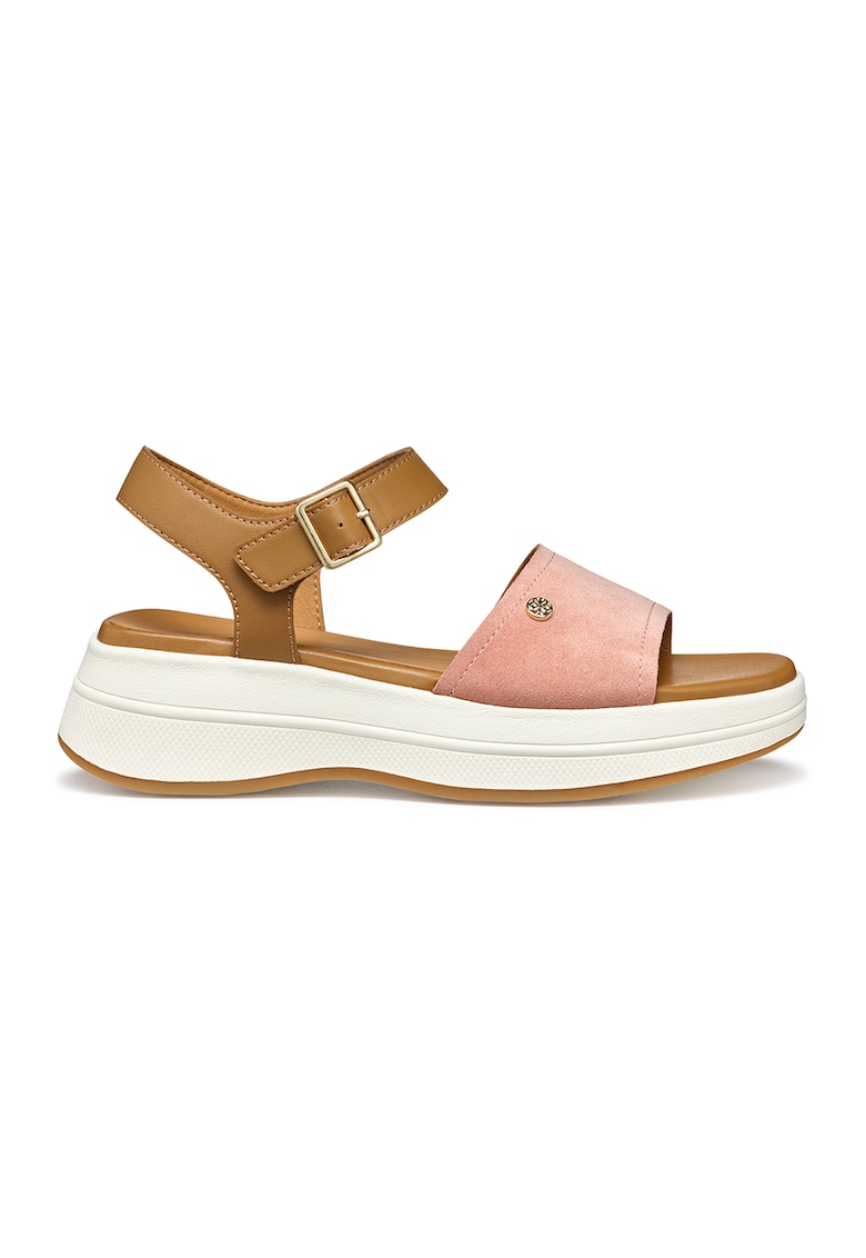 Скосени сандали от кожа и еко кожа Geox