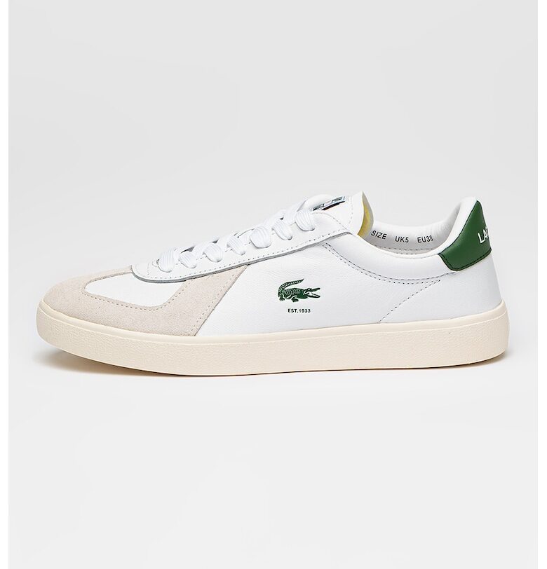 Спортни обувки Baseshot Pro с кожа и велур Lacoste