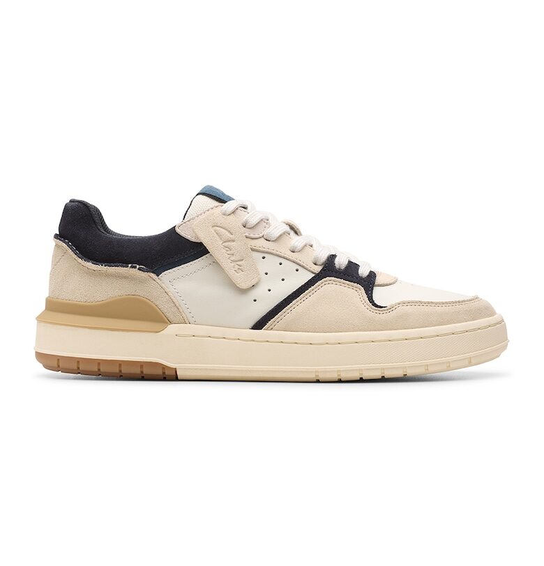 Спортни обувки Court Lite с велур Clarks