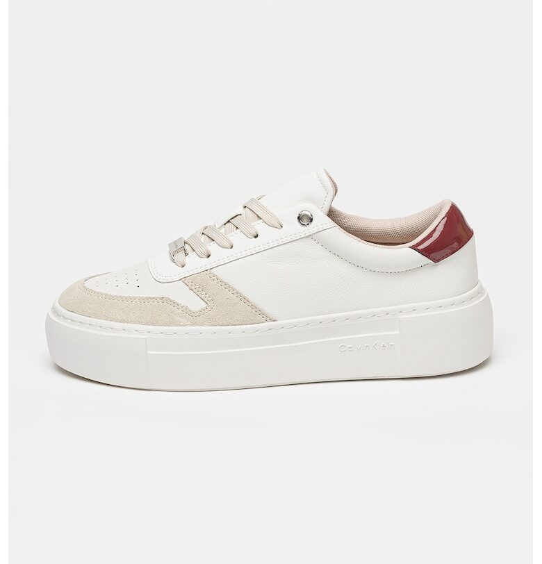 Спортни обувки Ff Cupsole с велур и връзки CALVIN KLEIN
