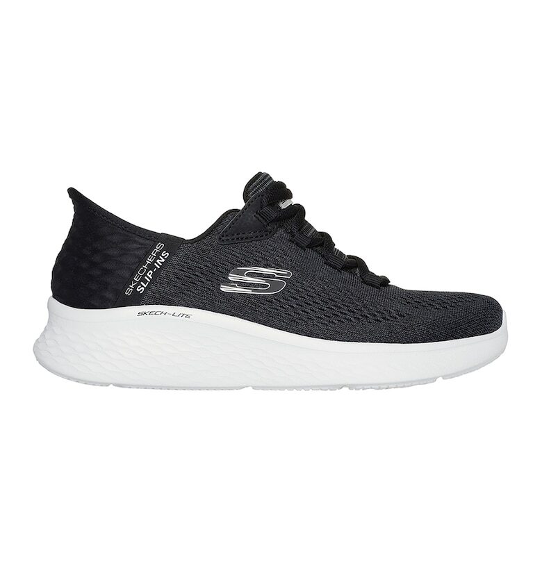 Спортни обувки Slip-Ins от еко кожа с лого Skechers