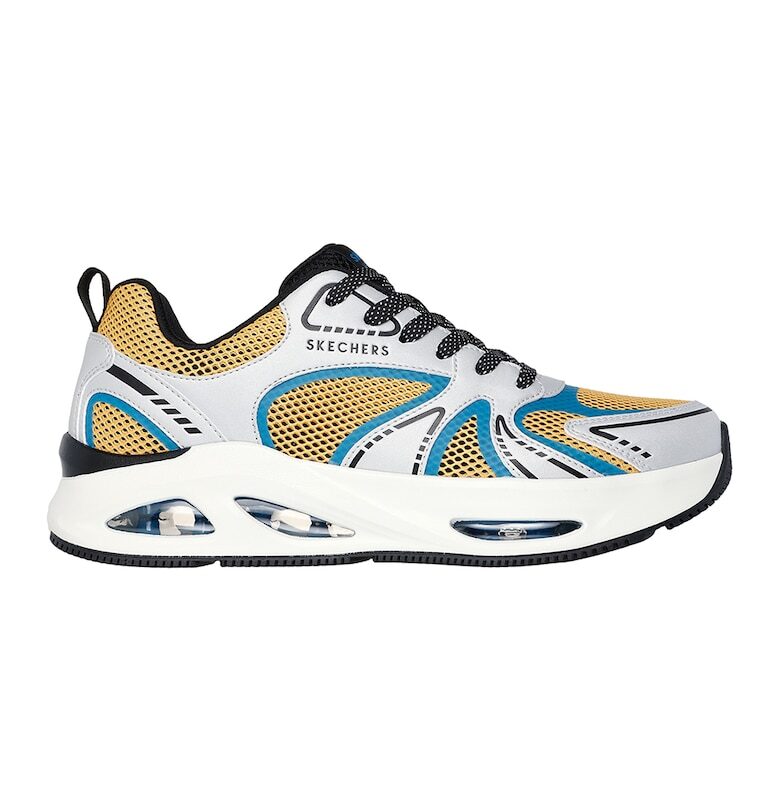 Спортни обувки Uno Ego с еко кожа с мрежа Skechers