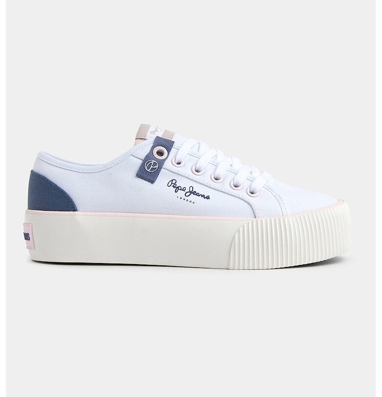 Спортни обувки на равна платформа Pepe Jeans London