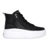Спортни обувки от еко кожа с висока равна платформа Skechers