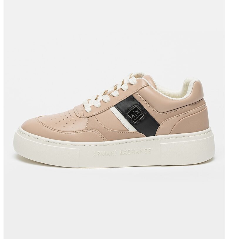 Спортни обувки от еко кожа с платформа ARMANI EXCHANGE