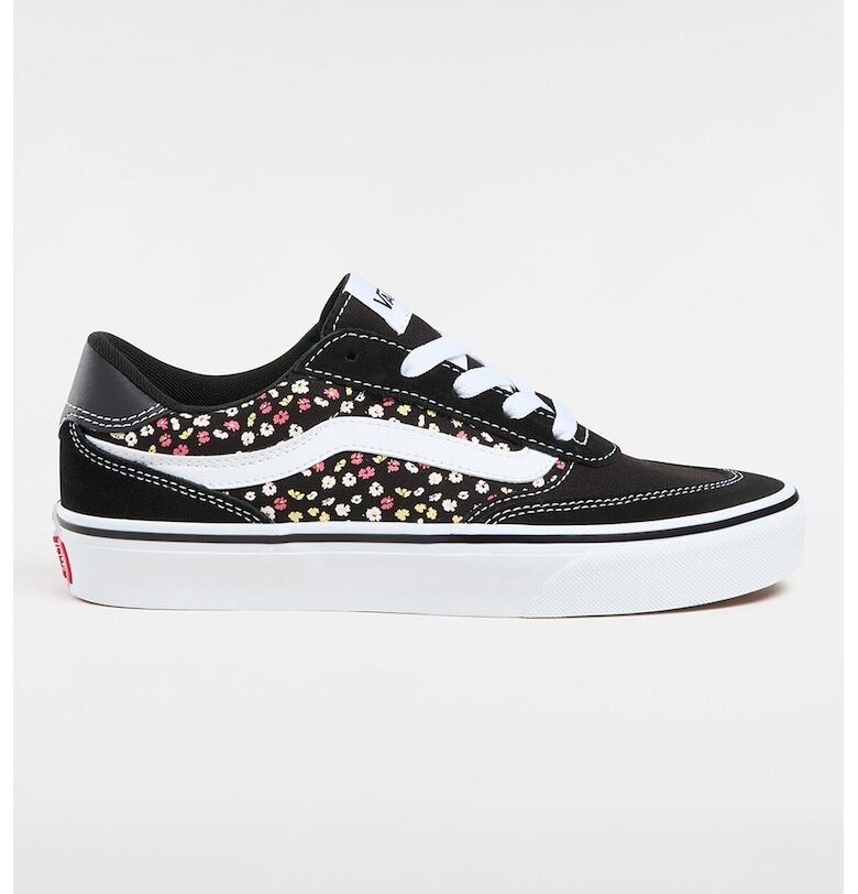 Спортни обувки от кожа и флорална шарка Vans