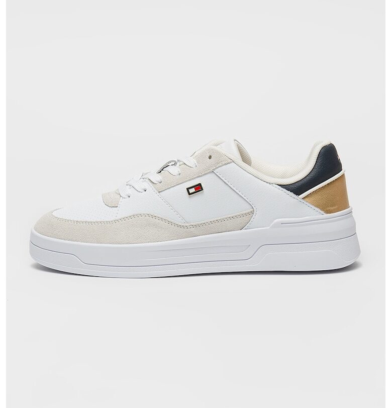 Спортни обувки от кожа с велур Tommy Hilfiger