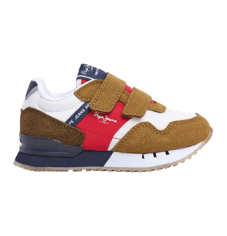 Спортни обувки с велкро и еко велур Pepe Jeans London