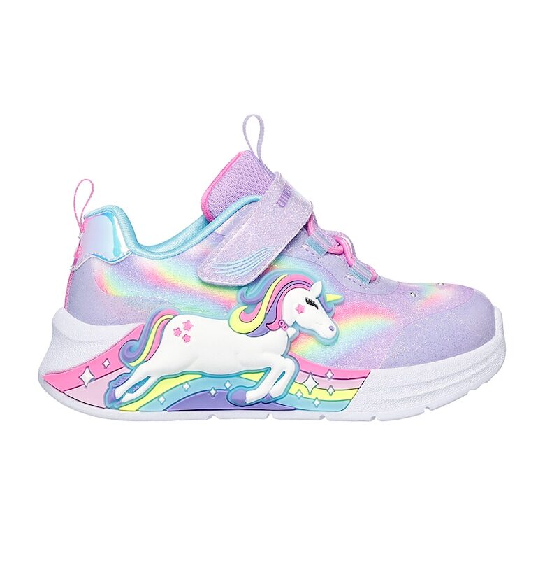 Спортни обувки с десен и LED светлини Skechers
