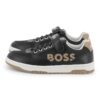 Спортни обувки с кожа BOSS Kidswear