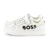 Спортни обувки с кожа BOSS Kidswear