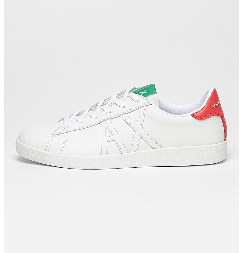 Спортни обувки с кожа и лого ARMANI EXCHANGE