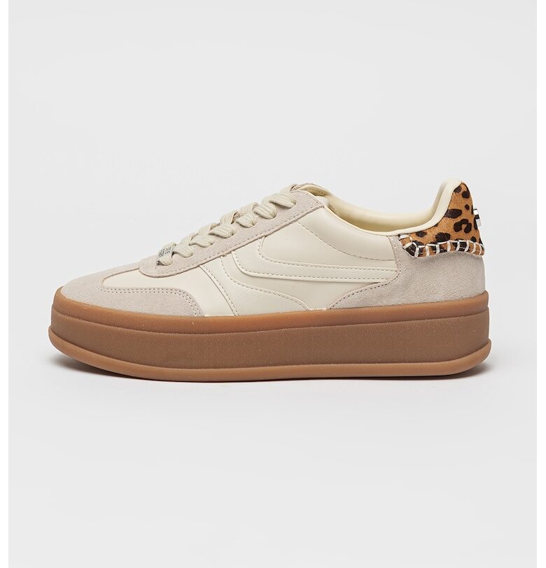 Спортни обувки с равна платформа и велур Steve Madden