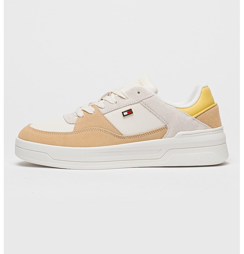 Спортни обувки с равна платформа и кожа Tommy Hilfiger