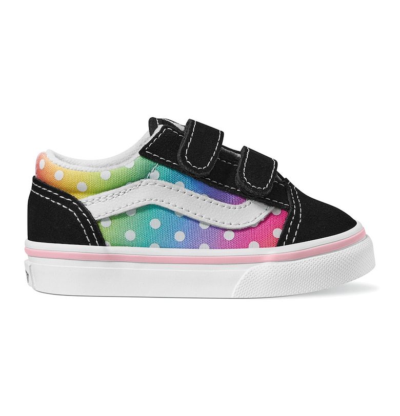 Спортни обувки с флуоресцентни детайли и велкро Vans