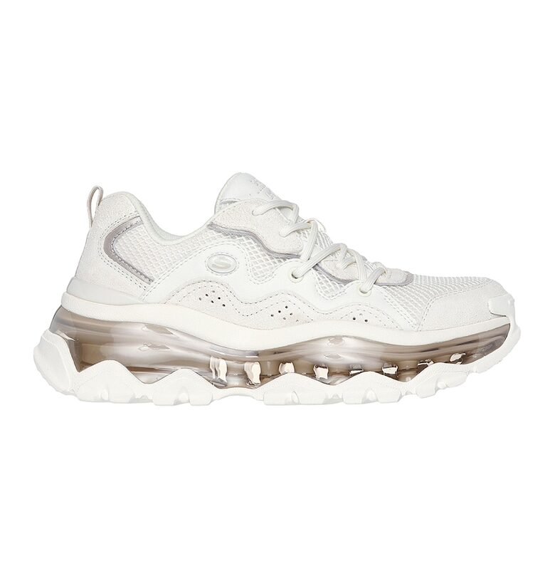 Текстилни спортни обувки Uno Chaos с велур и еко кожа Skechers