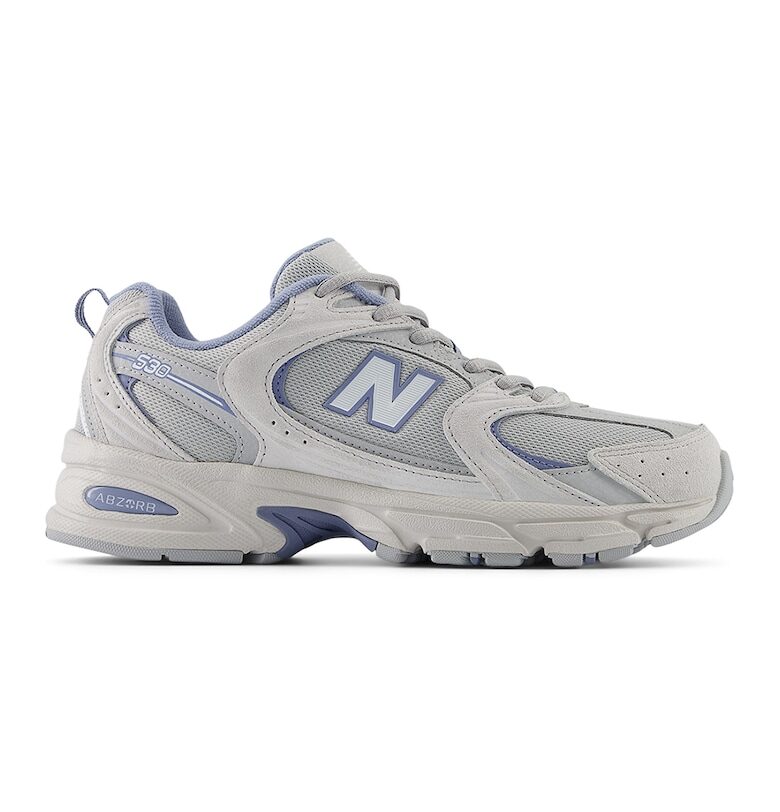Текстилни спортни обувки с кожа New Balance