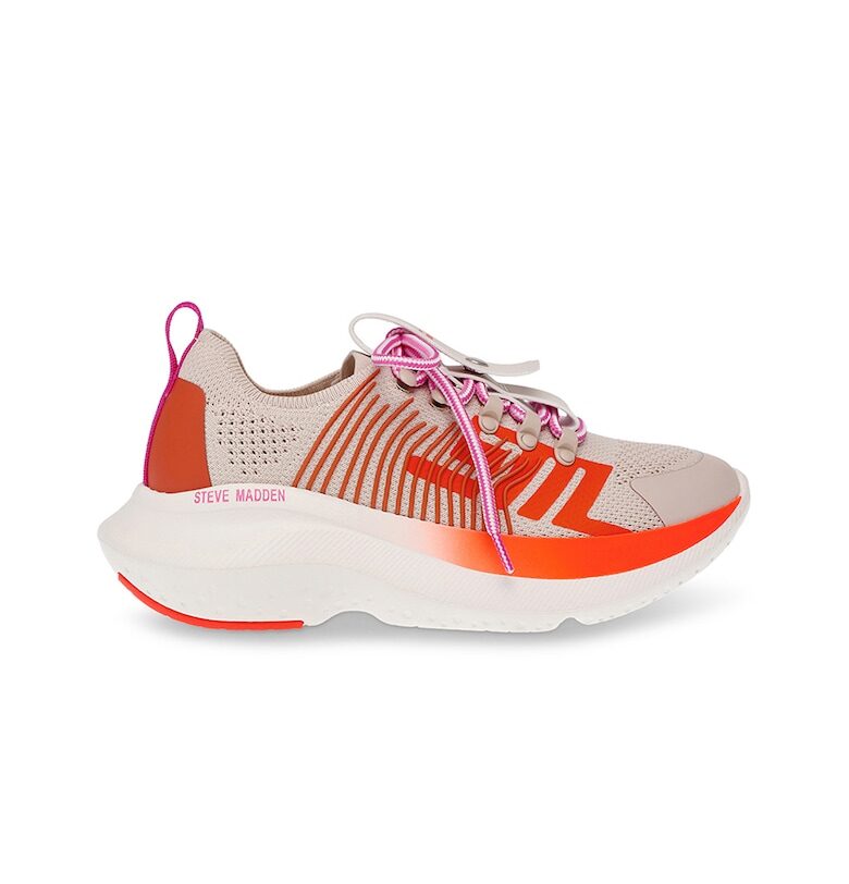 Текстилни спортни обувки със скосена платформа Steve Madden