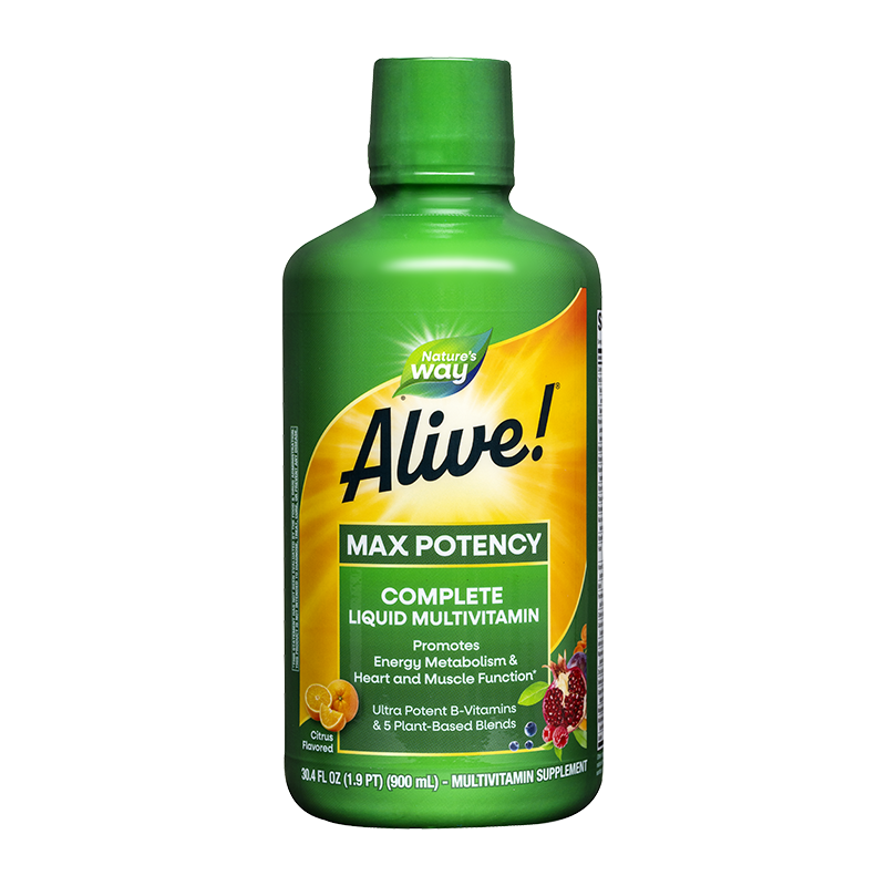 Течен мултивитамин Алайв максимум сила - Alive! Complete Liquid Multivitamin Max Potency