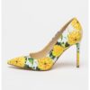 Флорални обувки Fresh с ток стилето NINE WEST