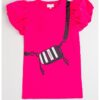 BOSS Kidswear - Рокля с принт и къси ръкави Marc Jacobs