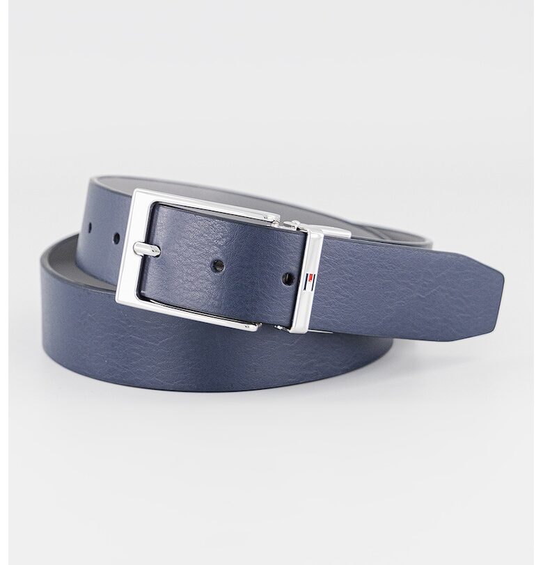 Едноцветен кожен колан Tommy Hilfiger