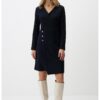 Застъпена миди рокля с шпиц JIMMY KEY