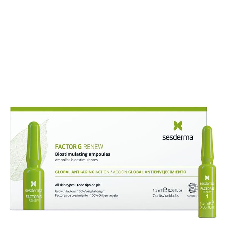 Интензивна терапия за лице  Factor G Renew - Подмладяваща - 7 ампули x 1.5 мл Sesderma