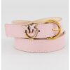 Кожен колан Love Berry с метално лого Pinko