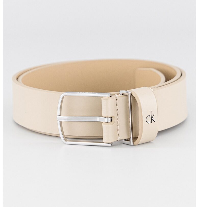 Кожен колан с метална тока CALVIN KLEIN