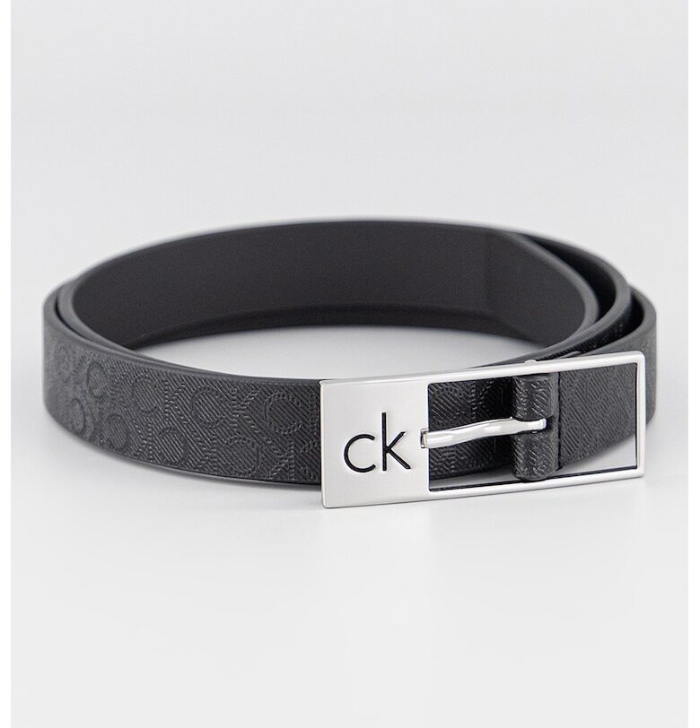 Кожен колан с принт CALVIN KLEIN