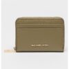 Кожен портфейл с метално лого Michael Kors