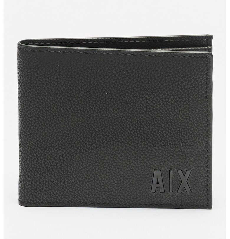 Кожен портфейл с релеф и двойно прегъване ARMANI EXCHANGE