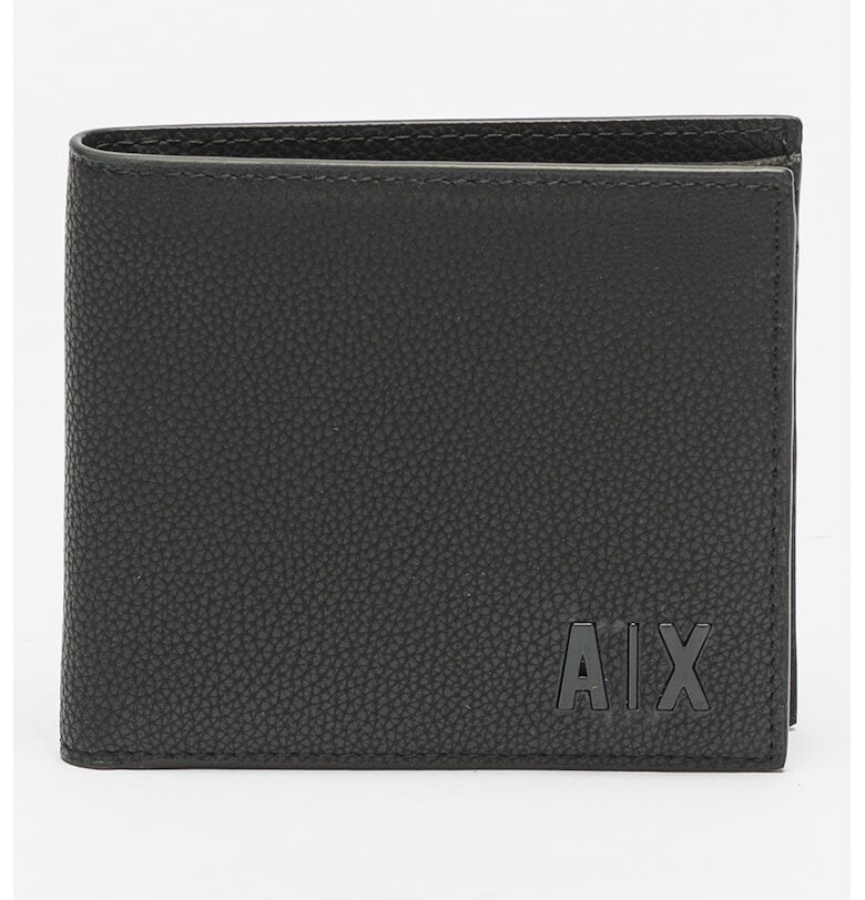 Кожен портфейл с релеф и двойно прегъване ARMANI EXCHANGE