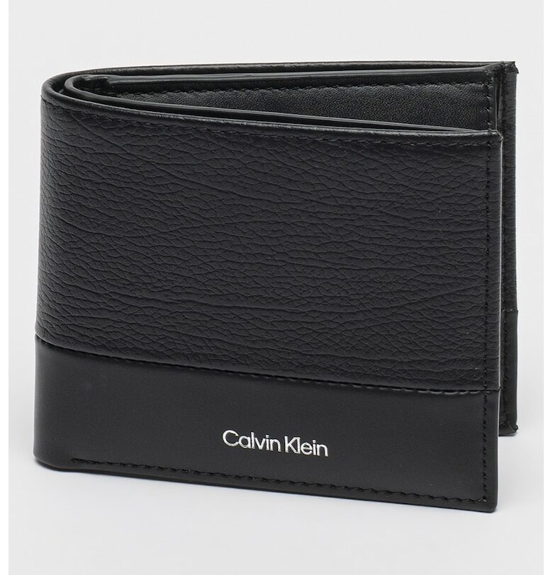 Кожен портфейл с тройно прегъване CALVIN KLEIN