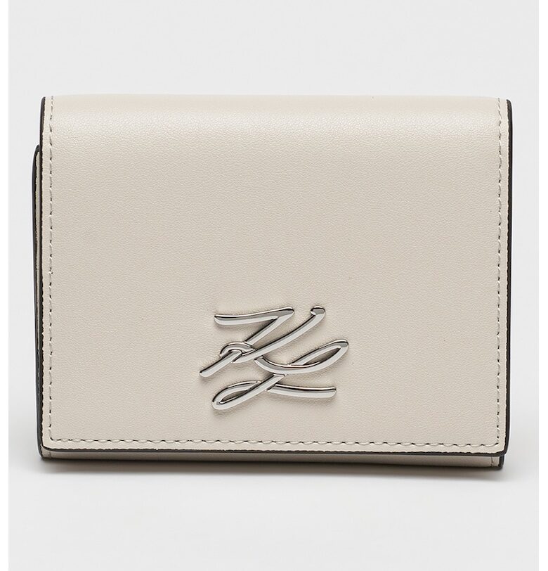 Кожено портмоне Autograph с тройно прегъване Karl Lagerfeld