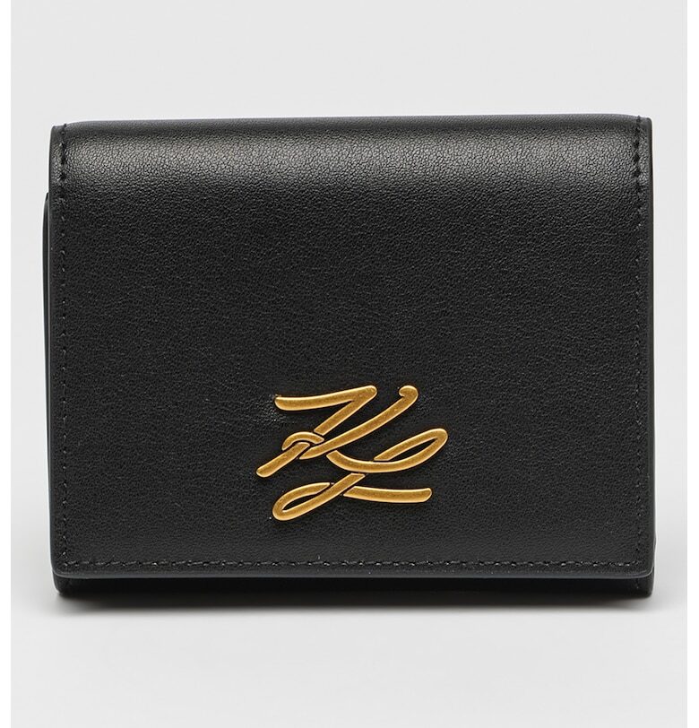 Кожено портмоне Autograph с тройно прегъване Karl Lagerfeld