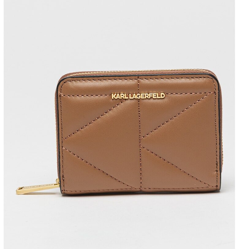 Кожено портмоне Kuilt с цип Karl Lagerfeld