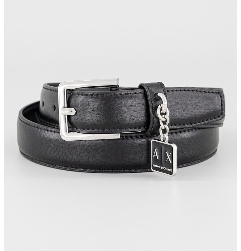 Колан от еко кожа с висулка лого ARMANI EXCHANGE