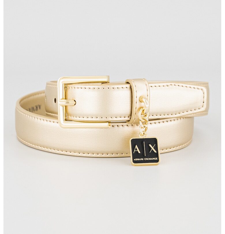 Колан от еко кожа с висулка лого ARMANI EXCHANGE