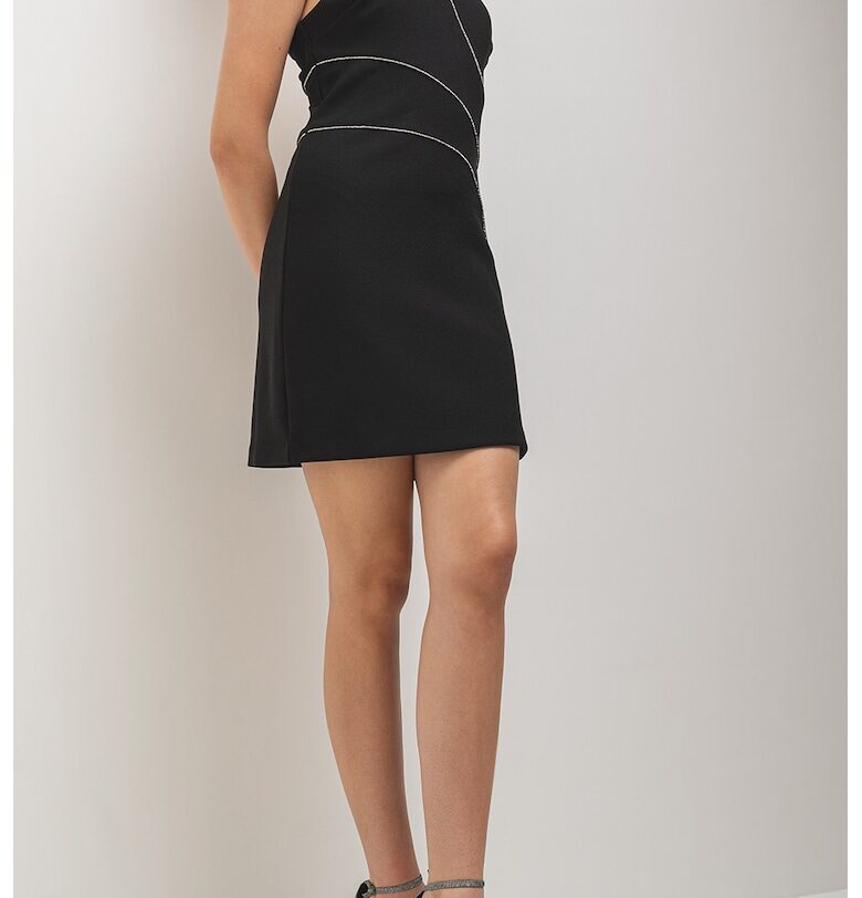 Къса рокля с декоративни камъни GUESS