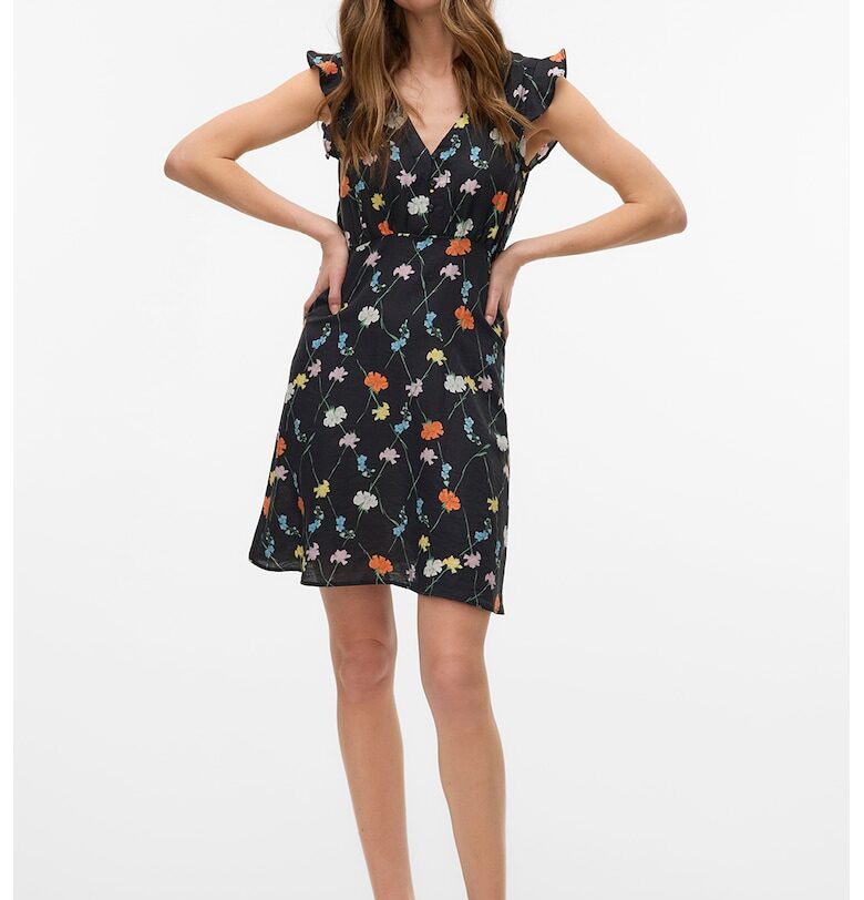 Къса рокля с лен Vero Moda
